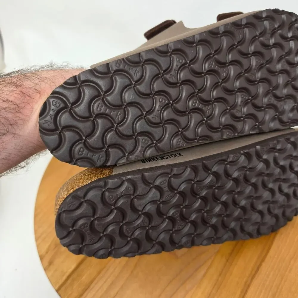 Birkenstock Sandals Mens 11 Arizona Brown Slide Buckle Casual Summer Preppy
